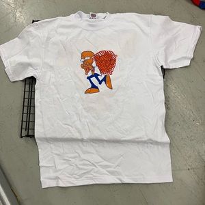 Screen printed on 7.5oz tee. Never worn